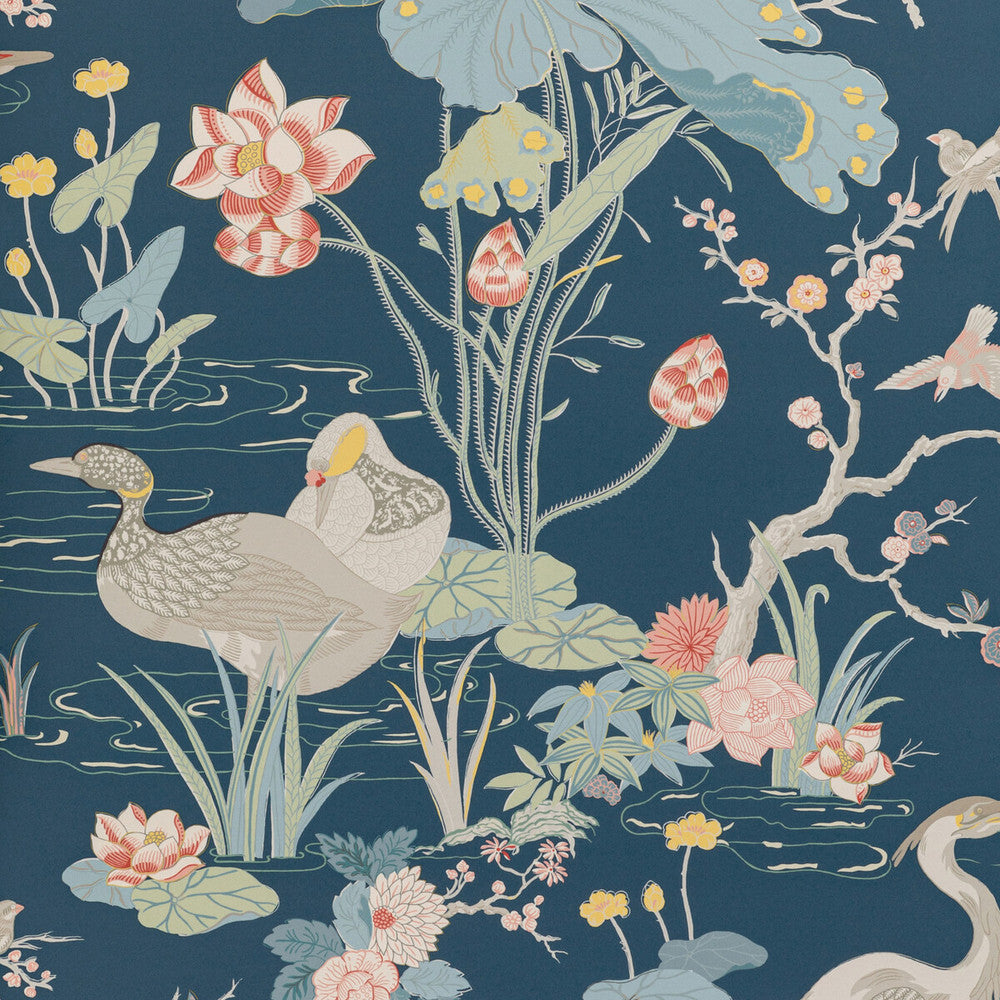 Luzon Paper Sapphire by Lee Jofa Wallcovering Lee Jofa Wallcovering Luzon Paper SapphireWallcovering MINDORO WALLPAPER WOOD PULP - 45%;BINDER - 20%;MINERAL FILLERS - 20%;POLYESTER - 15% United Kingdom </p><p>Repeat: H: 27.5, V: 41.8 27.5 - Fabric Carolina -