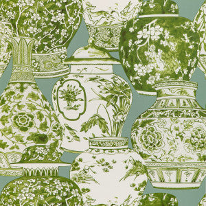 Lee Jofa Wallpaper Pandan Paper Mist/Jade