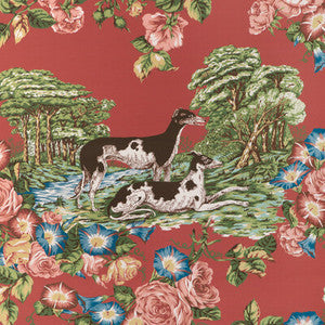 Lee Jofa Wallpaper Whippets Paper Red P2023120.19.0