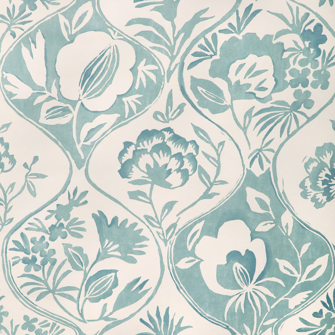 Lee Jofa Wallcovering Aqua