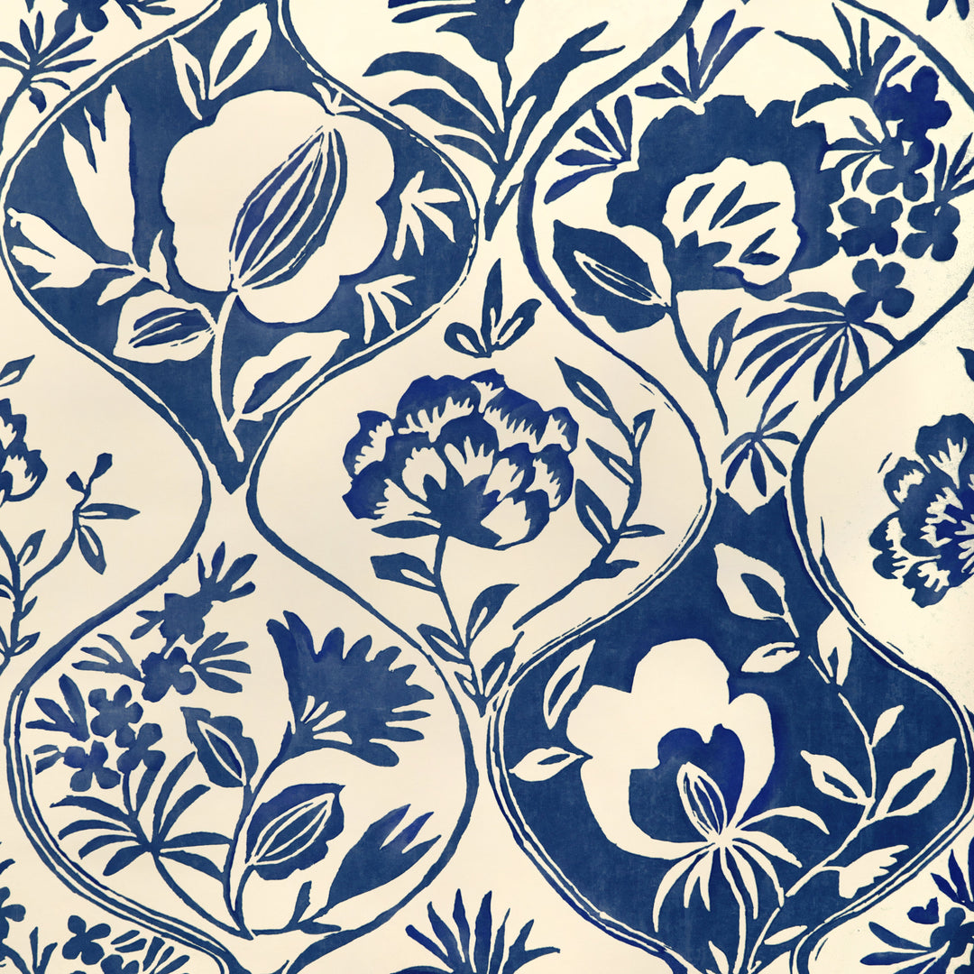 Lee Jofa Wallcovering Indigo