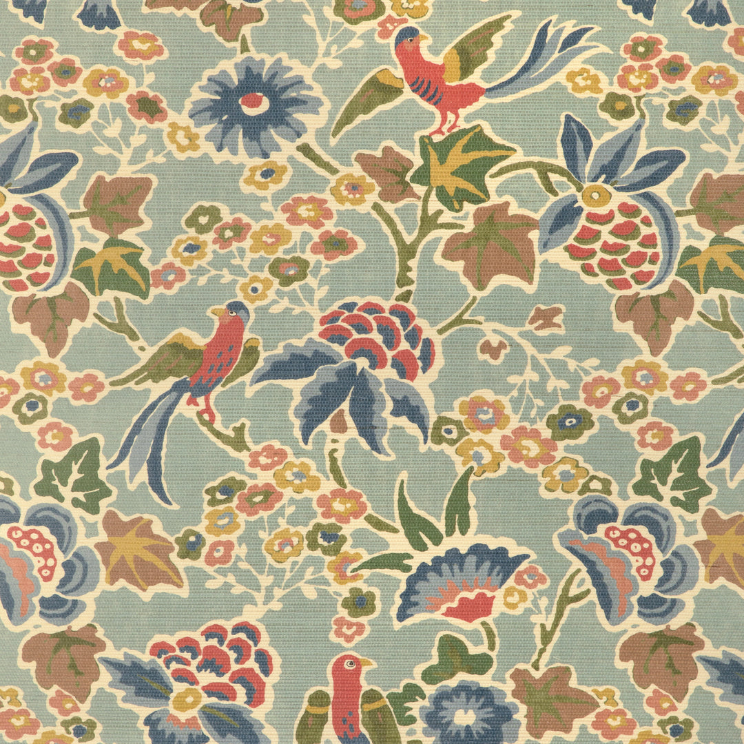 Lee Jofa Wallcovering Aqua/Ivy