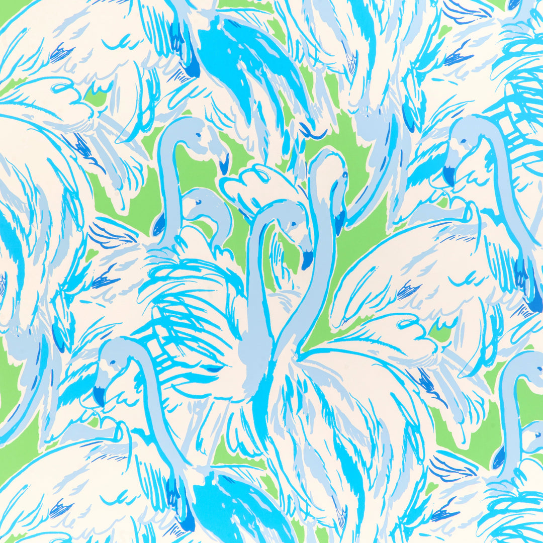 Lee Jofa Wallcovering Green/Blue