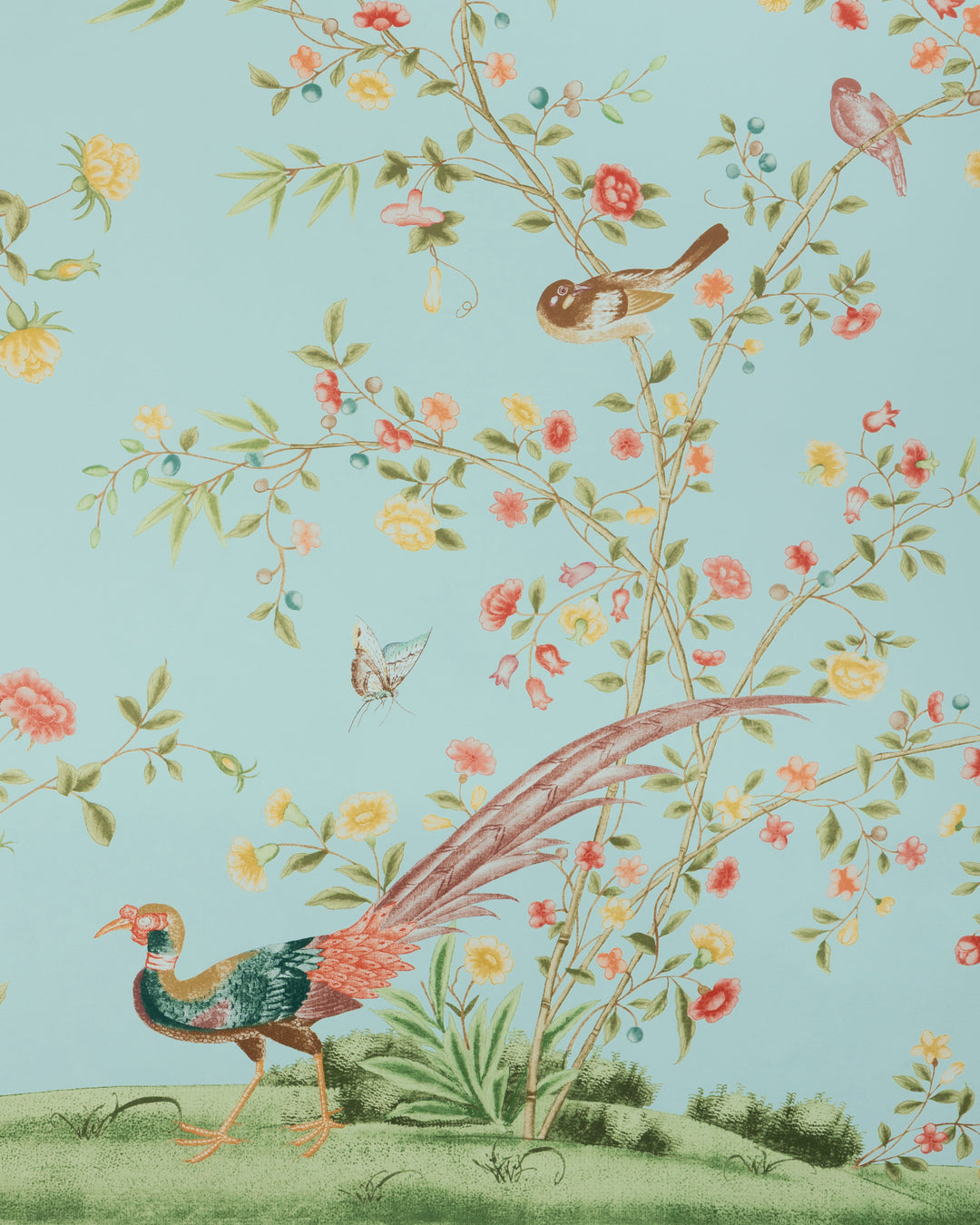 Lee Jofa Wallcovering Aqua