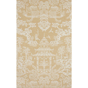 Brunschwig & Fils Wallpaper Lhasa Paper Tan