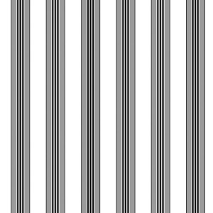 Brunschwig & Fils Wallpaper Rayure Lione Grey