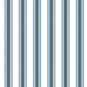 Brunschwig & Fils Wallpaper Rayure Lione Ciel