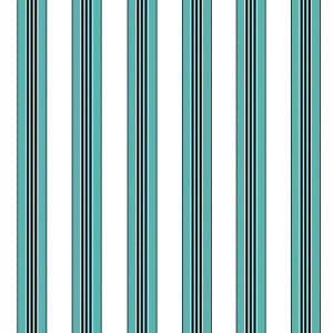 Brunschwig & Fils Wallpaper Rayure Lione Aqua