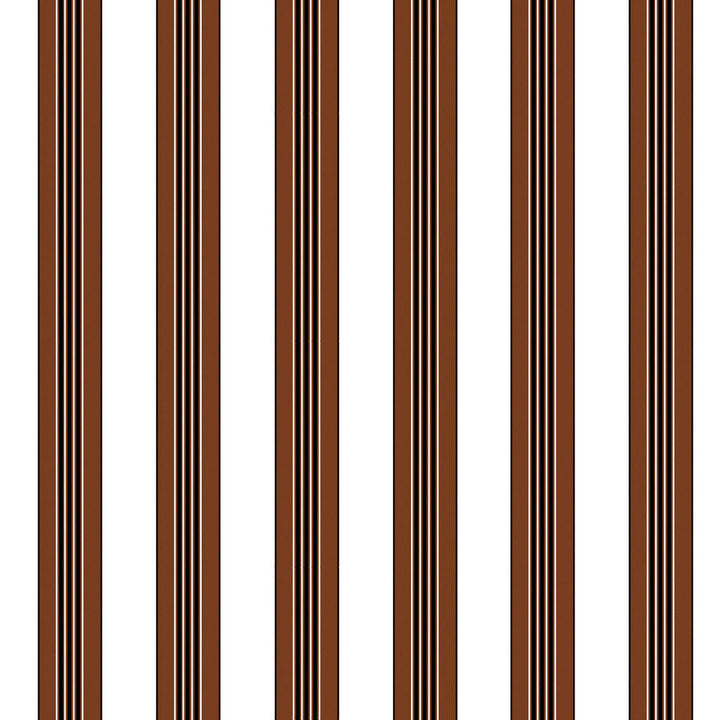 Rayure Lione Chocolate by Brunschwig & Fils Wallcovering Brunschwig & Fils Wallcovering Rayure Lione ChocolateWallcovering MADELEINE CASTAING CELLULOSE - 72%;POLYESTER - 28% France </p><p>Repeat: H: 7.87, V: 0 47.24 - Fabric Carolina -