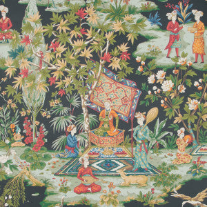 Brunschwig & Fils Wallpaper Lodi Garden Onyx
