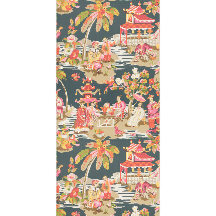 Xian Grey/Pink by Brunschwig & Fils Wallcovering Brunschwig & Fils Wallcovering Xian Grey/PinkWallcovering VOLUME 57 CELLULOSE - 45%;BINDER - 20%;MINERAL FILLERS - 20%;POLYESTER - 15% United Kingdom </p><p>Repeat: H: 27.5, V: 36.8 27.5 - Fabric Carolina -