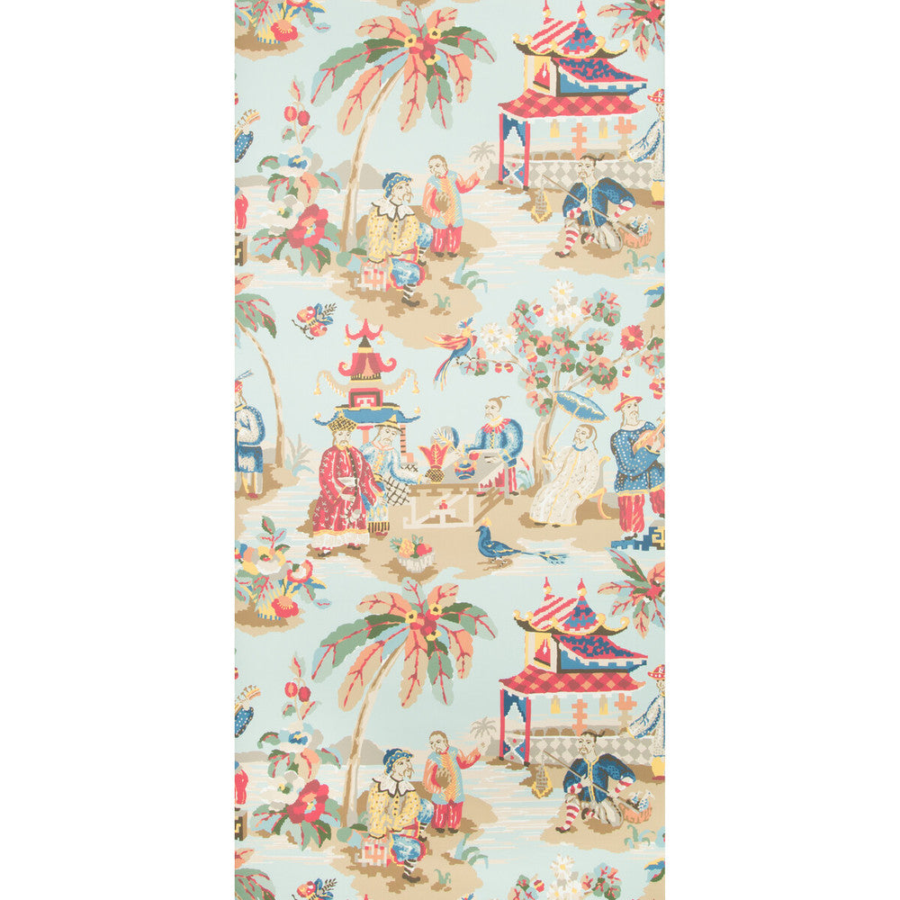 Xian Sky by Brunschwig & Fils Wallcovering Brunschwig & Fils Wallcovering Xian SkyWallcovering VOLUME 57 CELLULOSE - 45%;BINDER - 20%;MINERAL FILLERS - 20%;POLYESTER - 15% United Kingdom </p><p>Repeat: H: 27.5, V: 36.8 27.5 - Fabric Carolina -