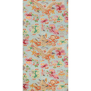 Brunschwig & Fils Wallpaper Ming Dragon Aqua
