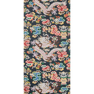 Brunschwig & Fils Wallpaper Ming Dragon Indigo
