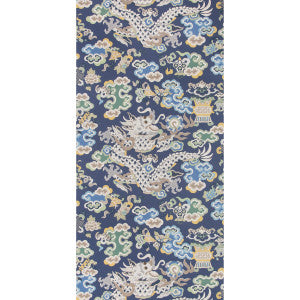 Brunschwig & Fils Wallpaper Ming Dragon Lapis