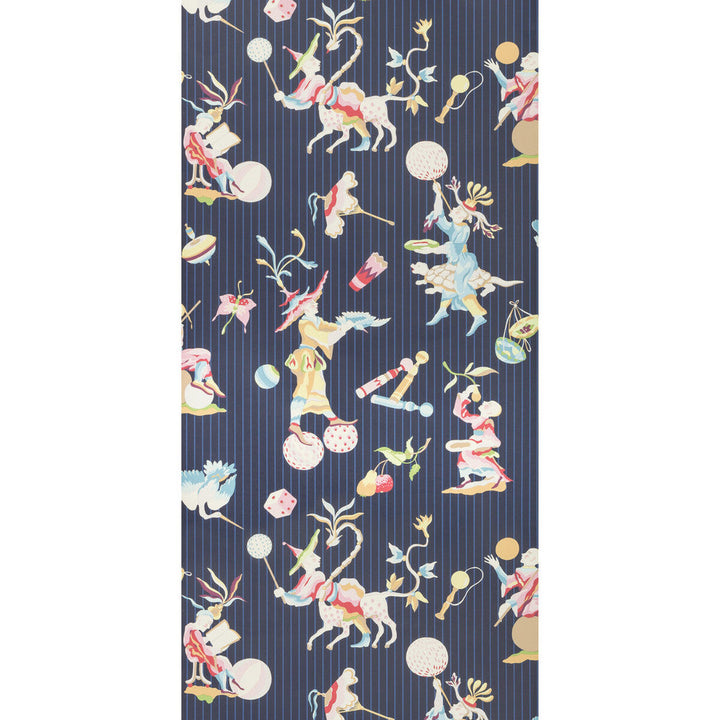 Cirque Chinois Navy by Brunschwig & Fils Wallcovering Brunschwig & Fils Wallcovering Cirque Chinois NavyWallcovering SUMMER PALACE WALLPAPERS CELLULOSE - 48%;BINDER - 20%;MINERAL FILLERS - 20%;POLYESTER - 11%;OTHER - 1% United Kingdom </p><p>Repeat: H: 27, V: 37.4 27 - Fabric Carolina -