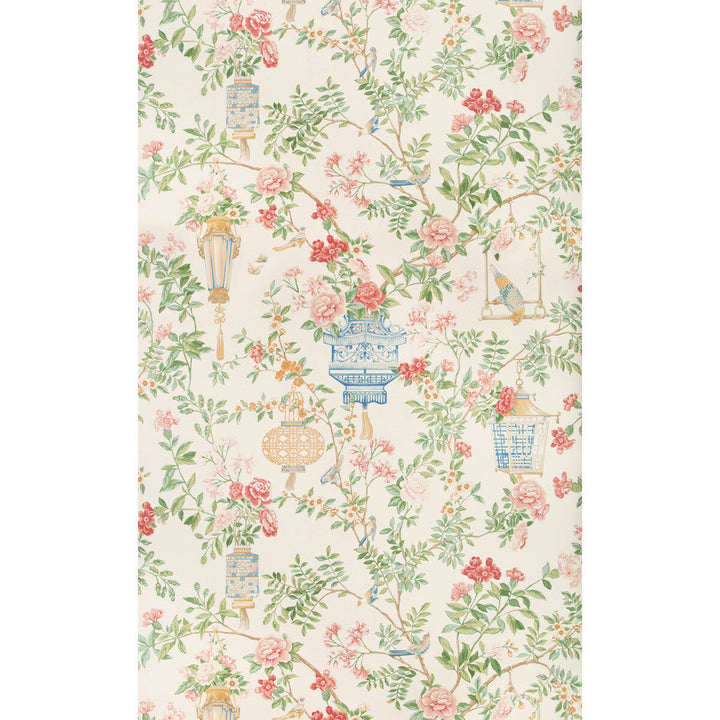 Jardin Fleuri Ivory by Brunschwig & Fils Wallcovering Brunschwig & Fils Wallcovering Jardin Fleuri IvoryWallcovering SUMMER PALACE WALLPAPERS CELLULOSE - 62%;BINDER - 16%;POLYESTER - 14%;MINERAL FILLERS - 8% Italy </p><p>Repeat: H: 53.54, V: 56.69 53.54 - Fabric Carolina -