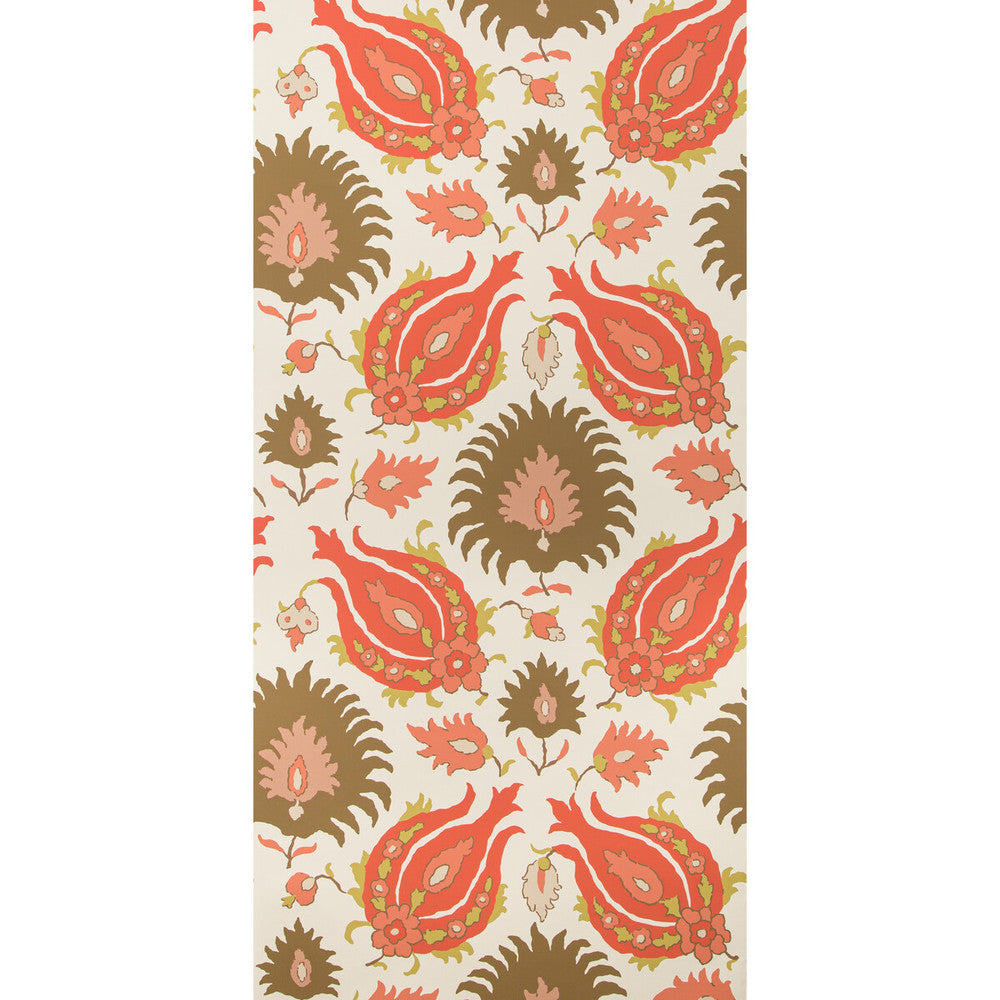 Kashmiri Blush/Toast by Brunschwig & Fils Wallcovering Brunschwig & Fils Wallcovering Kashmiri Blush/ToastWallcovering GRAND BAZAAR WALLPAPERS PAPER - 95%;OTHER - 5% United States </p><p>Repeat: H: 27, V: 29.19 27 - Fabric Carolina -