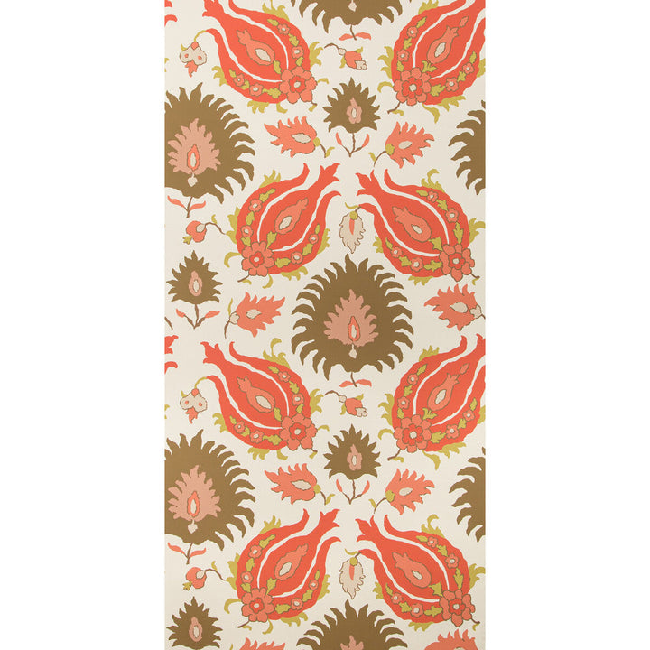Kashmiri Blush/Toast by Brunschwig & Fils Wallcovering Brunschwig & Fils Wallcovering Kashmiri Blush/ToastWallcovering GRAND BAZAAR WALLPAPERS PAPER - 95%;OTHER - 5% United States </p><p>Repeat: H: 27, V: 29.19 27 - Fabric Carolina -