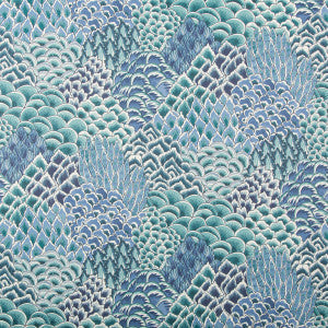 Brunschwig & Fils Wallpaper Katibi Turquoise