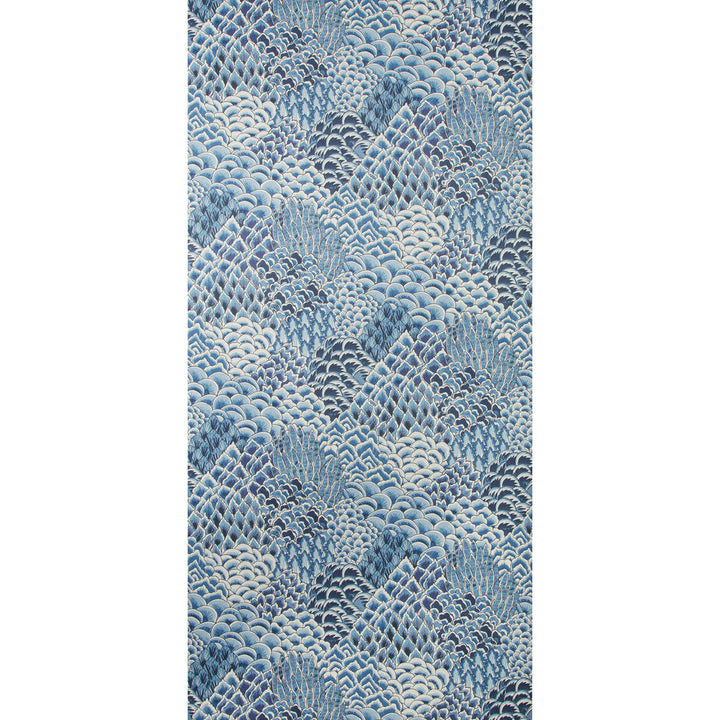 Katibi Blue by Brunschwig & Fils Wallcovering Brunschwig & Fils Wallcovering Katibi BlueWallcovering GRAND BAZAAR WALLPAPERS CELLULOSE - 60%;POLYESTER - 24%;MINERAL FILLERS - 12%;BINDER - 4% Italy </p><p>Repeat: H: 26.77, V: 17.52 26.77 - Fabric Carolina -
