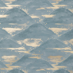 Brunschwig & Fils Wallpaper La Brume Blue
