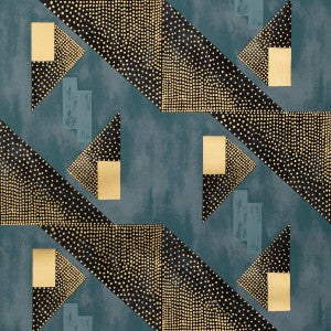 Brunschwig & Fils Wallpaper Le Tonnerre Navy