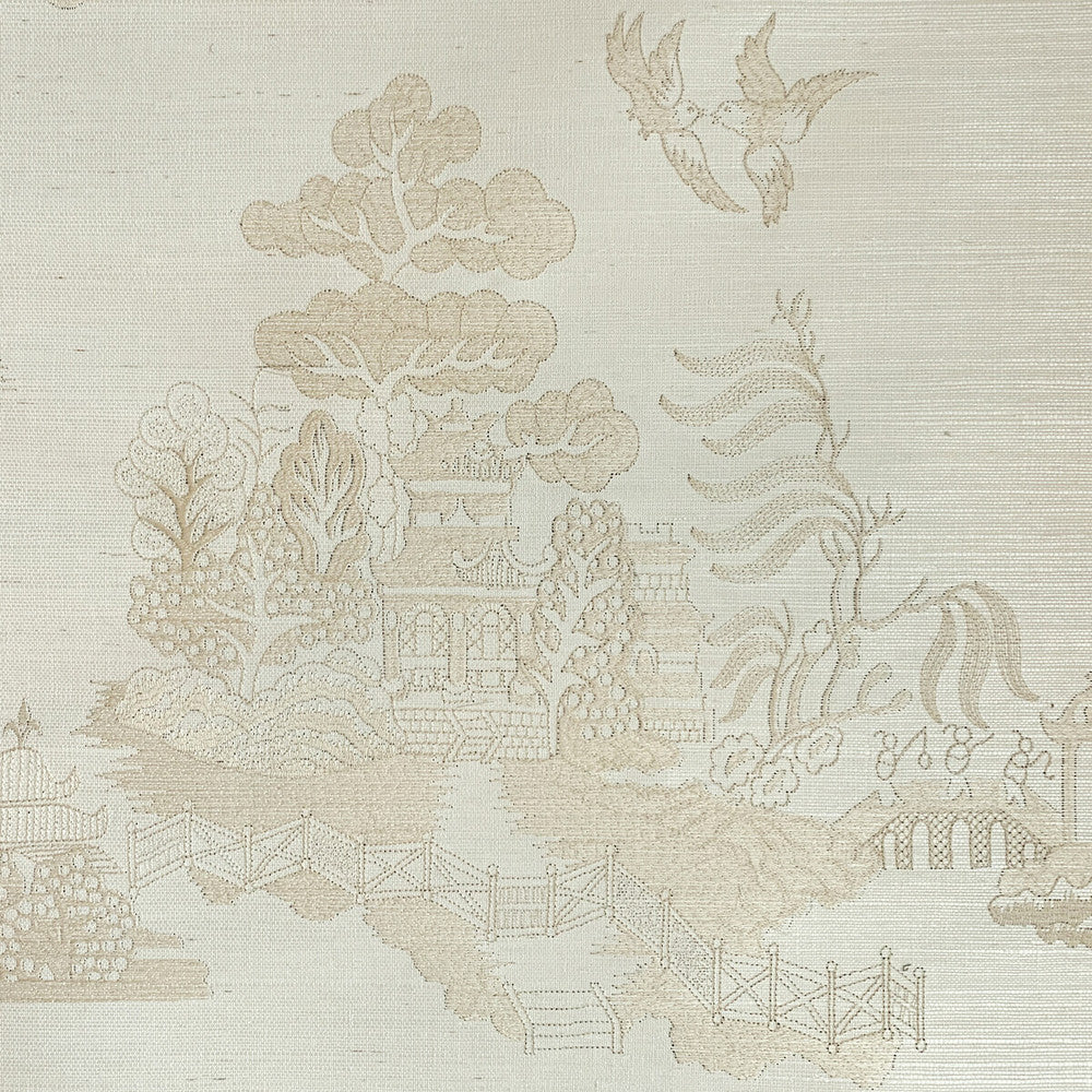 La Pagode Beige by Brunschwig & Fils Wallcovering Brunschwig & Fils Wallcovering La Pagode BeigeWallcovering LES ENSEMBLIERS WALLPAPERS GRASS - 85%;VISCOSE - 15% India </p><p>Repeat: H: 31.5, V: 31.5 31.5 - Fabric Carolina -