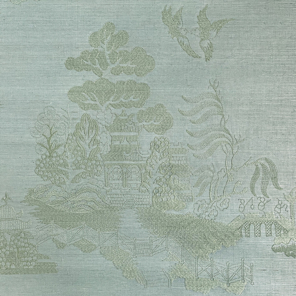 La Pagode Mist by Brunschwig & Fils Wallcovering Brunschwig & Fils Wallcovering La Pagode MistWallcovering LES ENSEMBLIERS WALLPAPERS GRASS - 85%;VISCOSE - 15% India </p><p>Repeat: H: 31.5, V: 31.5 31.5 - Fabric Carolina -