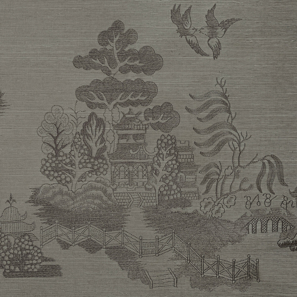 La Pagode Iron by Brunschwig & Fils Wallcovering Brunschwig & Fils Wallcovering La Pagode IronWallcovering LES ENSEMBLIERS WALLPAPERS GRASS - 85%;VISCOSE - 15% India </p><p>Repeat: H: 31.5, V: 31.5 31.5 - Fabric Carolina -