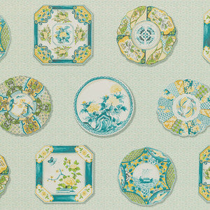Brunschwig & Fils Wallpaper Bonchamp Aqua