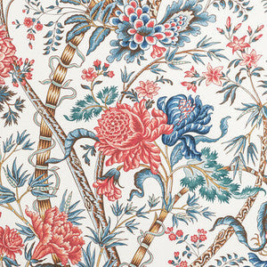 Brunschwig & Fils Wallpaper Luberon Red/Blue