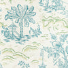 Brunschwig & Fils Wallpaper Valensole Teal/Leaf