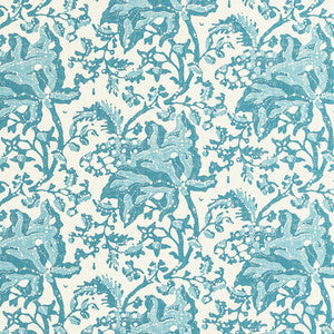 Brunschwig & Fils Wallpaper Weymouth Aqua