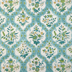Brunschwig & Fils Wallpaper Ventoux Aqua/Leaf P8023102.313.0