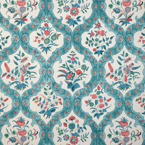 Brunschwig & Fils Wallpaper Ventoux Teal/Rose P8023102.353.0