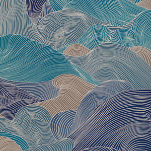 Brunschwig & Fils Wallpaper Tourbillon Lapis P8023111.355.0