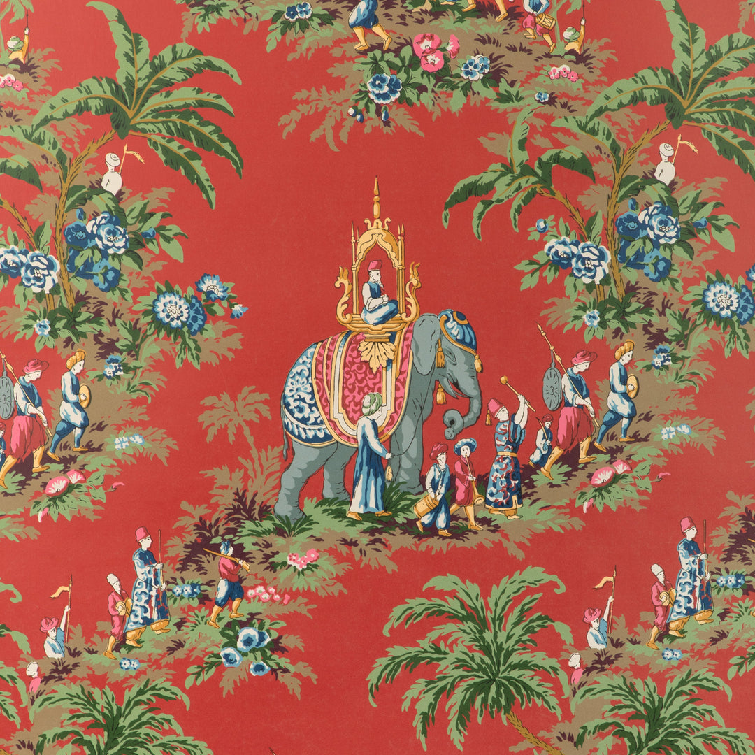 Brunschwig & Fils Wallcovering Red