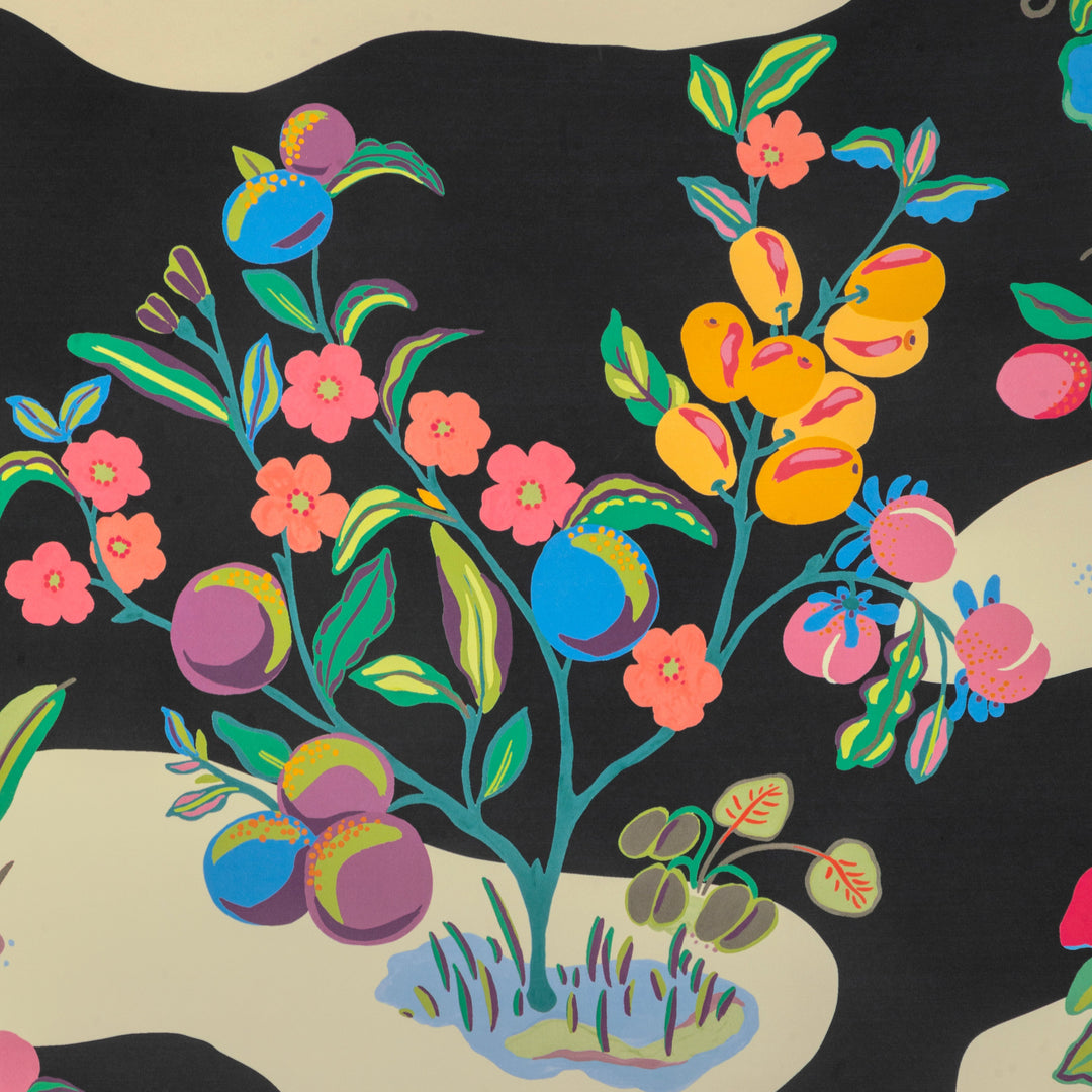 Brunschwig & Fils Wallcovering Noir