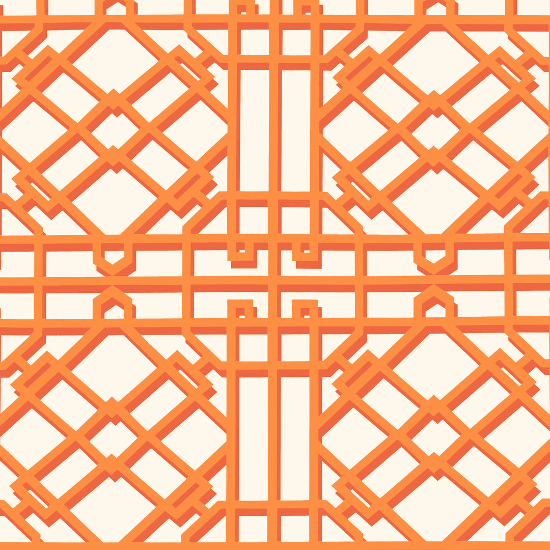 Brunschwig & Fils Wallcovering Orange