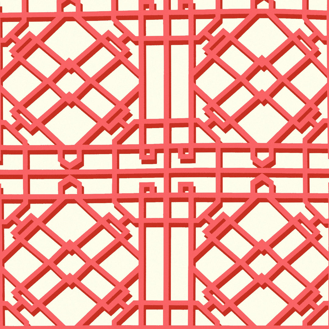 Brunschwig & Fils Wallcovering Red