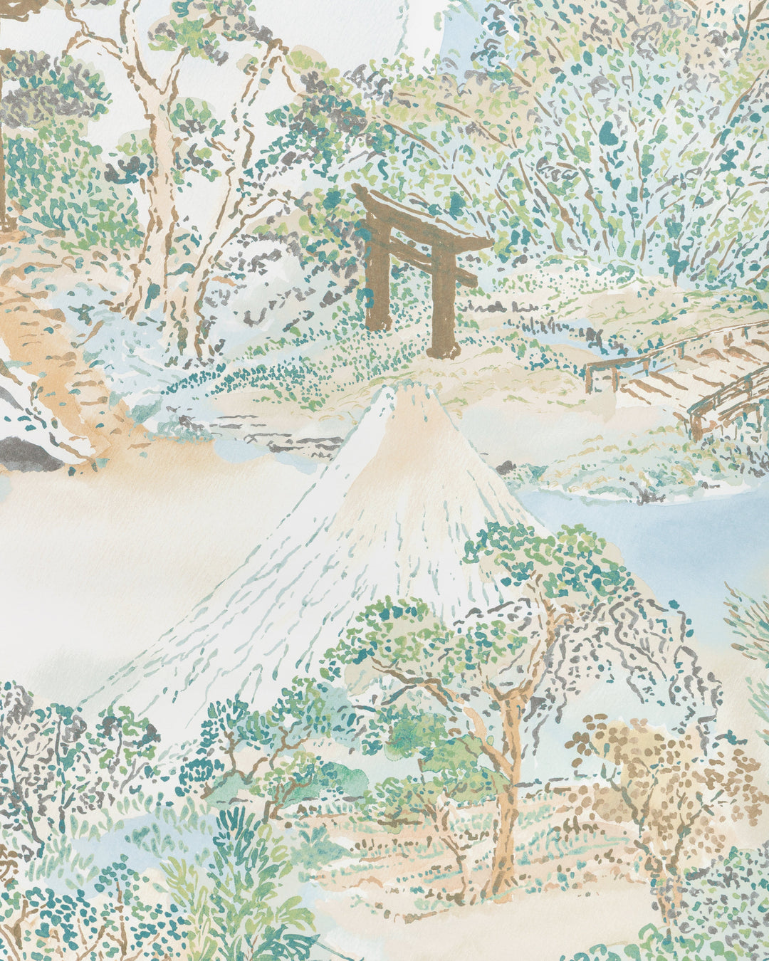 Brunschwig & Fils Wallcovering Aqua