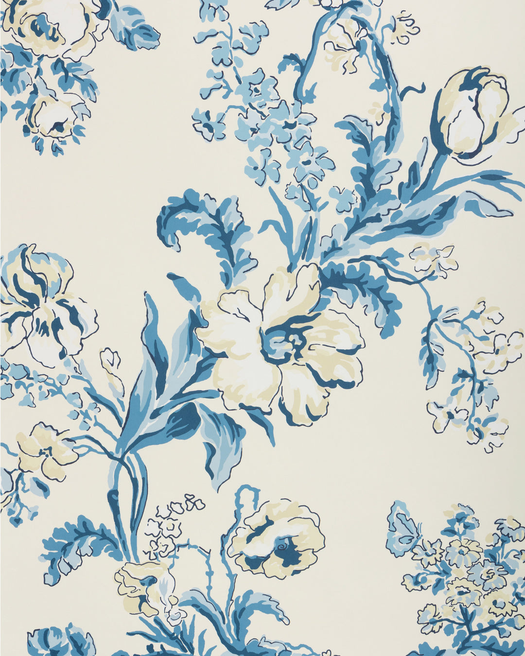 Brunschwig & Fils Wallcovering Blue