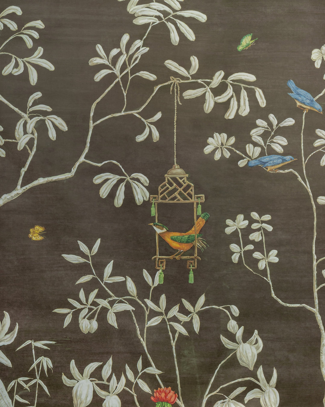 Brunschwig & Fils Wallcovering Chocolate