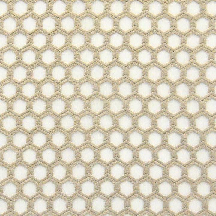 Pergamon # 524 Oat by Maxwell Designer Fabric Sheer Paths 100% POLYESTER TURKEY V-1.75" H-1" 118" EMB. WIDTH 110" - Swanky Fabrics -
