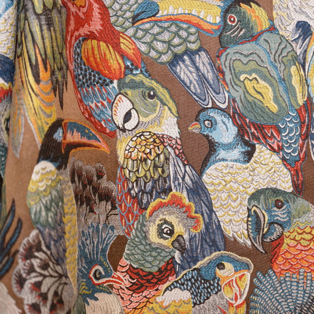 PARROTS 65SJ101 by JF Designer Fabric JF Studio 85% Viscose, 15% Polyester Turkey  Horizontal: 27.5 and Vertical: 21 55  - Swanky Fabrics -