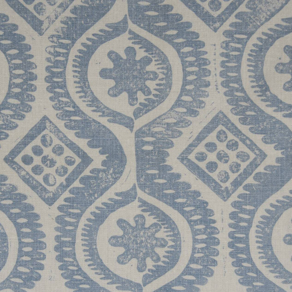 Damask Blue by Lee Jofa Designer Wallcovering BLITHFIELD PAPER - 100% United Kingdom - Horizontal: 22.75 and Vertical: 22.75 54 - Swanky Fabrics -