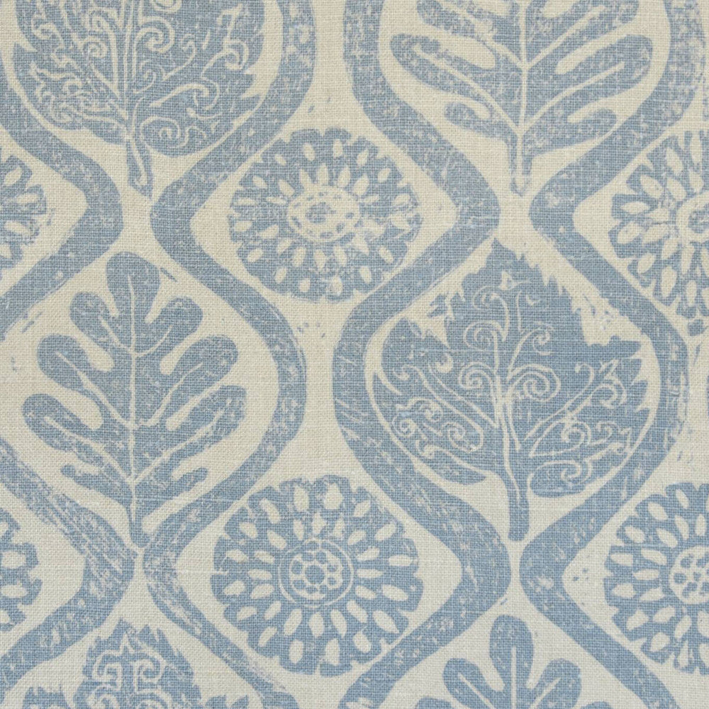 Oakleaves Blue by Lee Jofa Designer Wallcovering BLITHFIELD PAPER - 100% United Kingdom - Horizontal: 51 and Vertical: 31.5 51 - Swanky Fabrics -