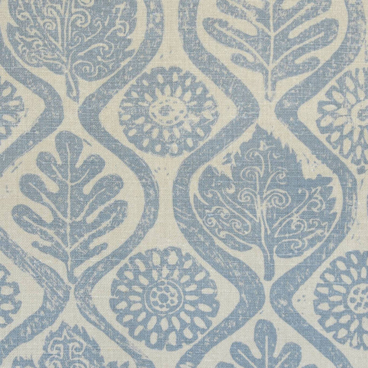 Oakleaves Blue by Lee Jofa Designer Wallcovering BLITHFIELD PAPER - 100% United Kingdom - Horizontal: 51 and Vertical: 31.5 51 - Swanky Fabrics -