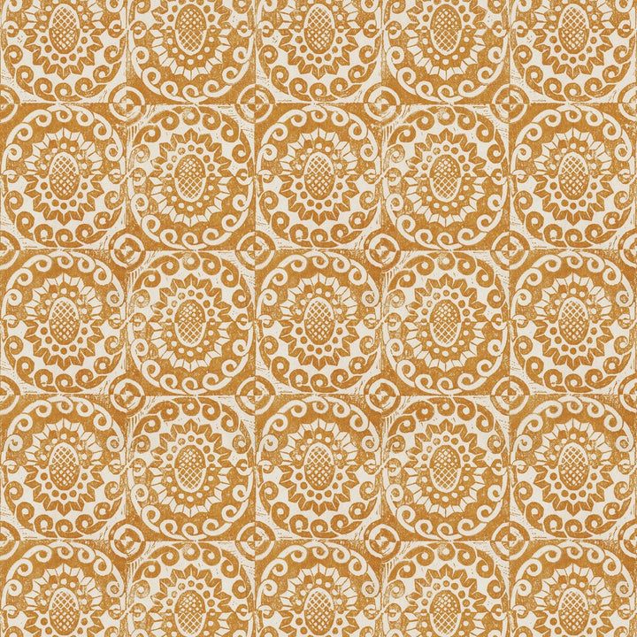 Pineapple Wall Tangerine by Lee Jofa Designer Wallcovering BLITHFIELD CELLULOSE - 100% United Kingdom - Horizontal: 17.73 and Vertical: 31.1 53.5 - Swanky Fabrics -